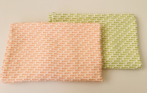 画像1: 【入荷待ち】ありがとうガーゼ枕カバー（袋状） (1)